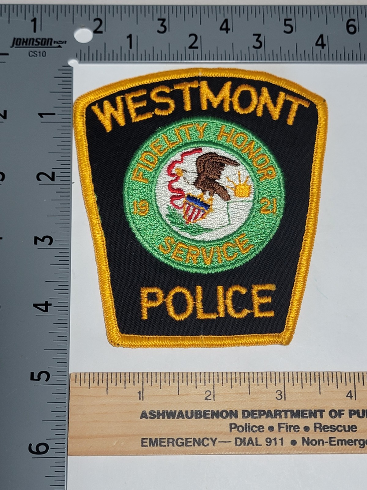 MK2 8B Police patch Illinois Westmont Used