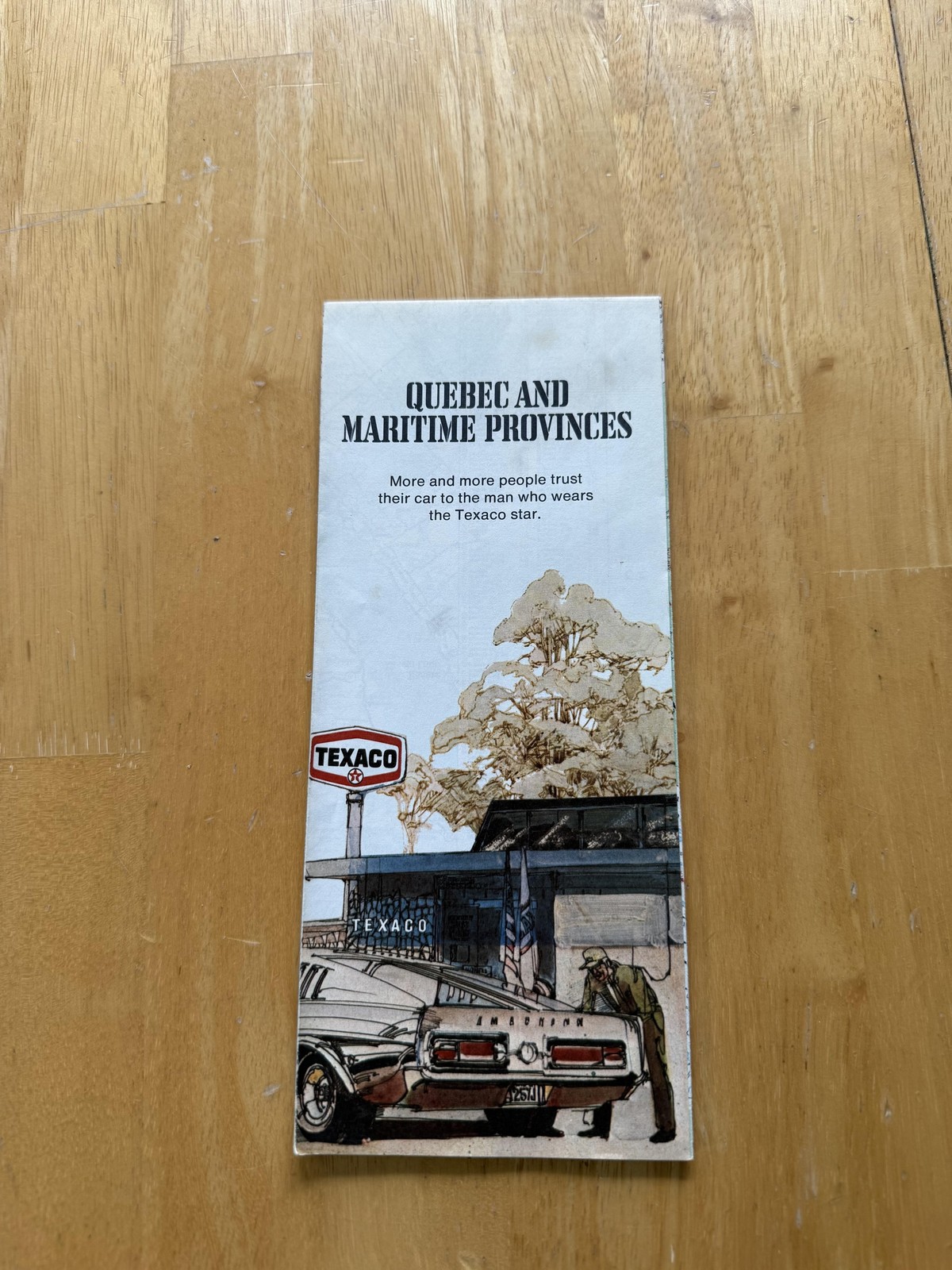 Vintage Texaco Quebec Maritime Provinces Road Map Travel Folded Brochure Canada