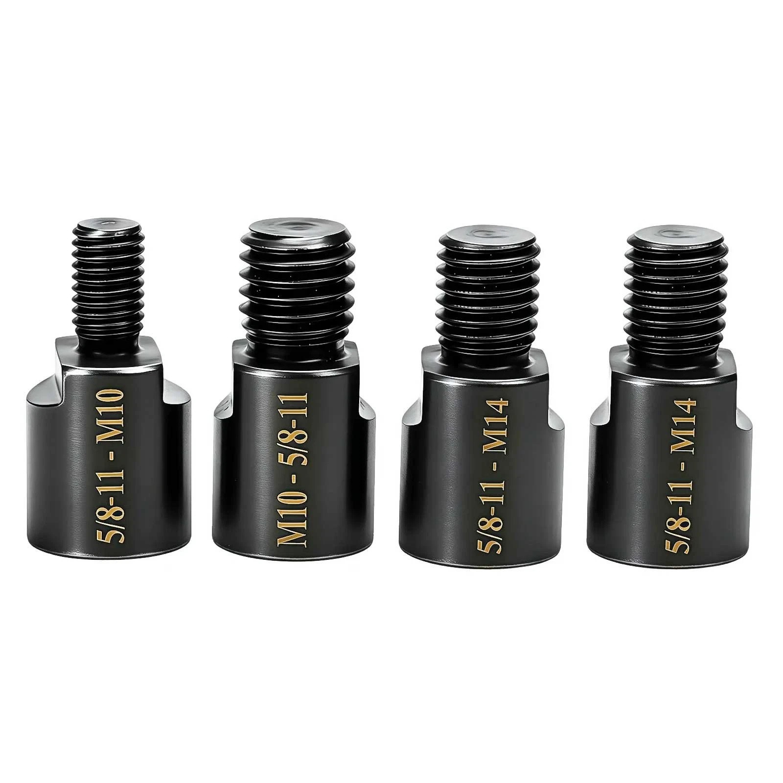 For Angle Grinder 4pcs Steel Converter Adapter 5/8inch-11 Female to M10 M14 Male