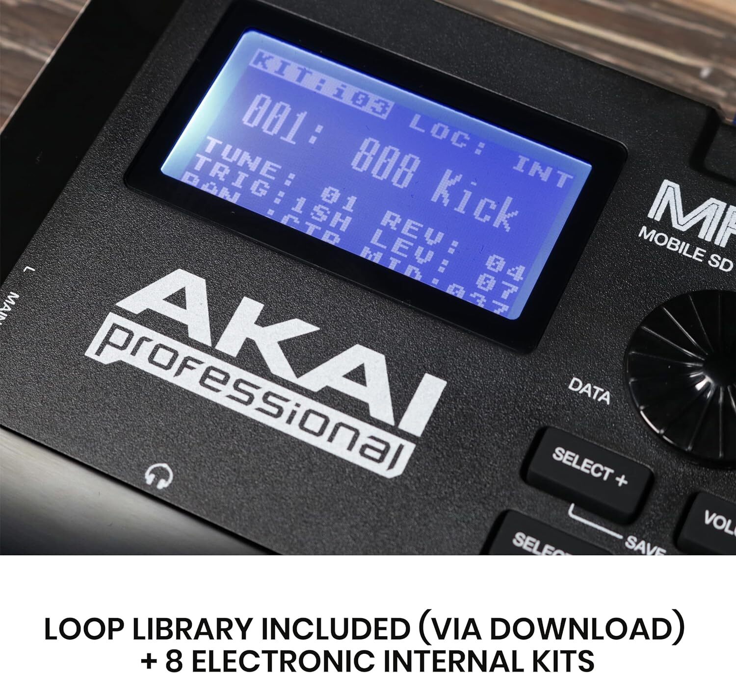 Akai Professional MPX8 Sampler 8 Pad Finger Drum Machine