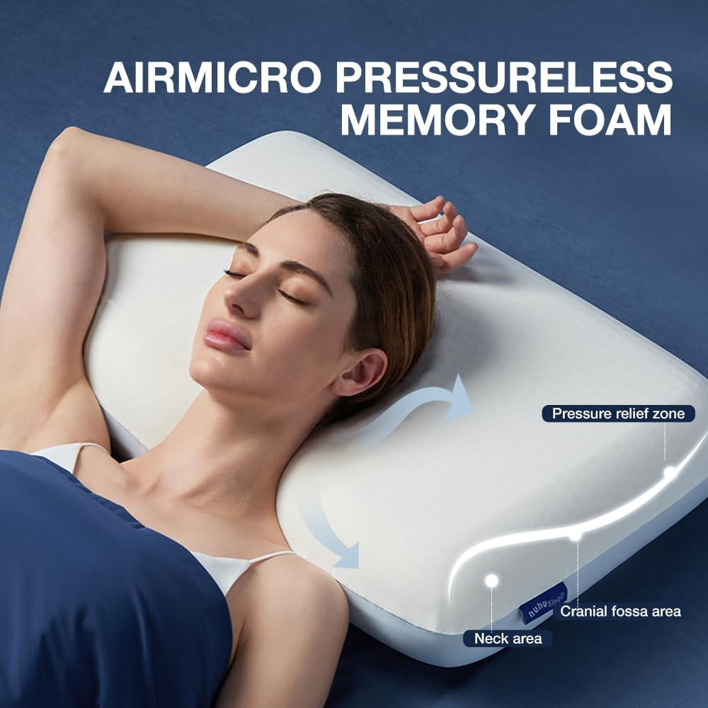 Deep Cooling Pillow,Memory Foam Pillows,Cooling Bed Pillow, Bed Pillow for Side,