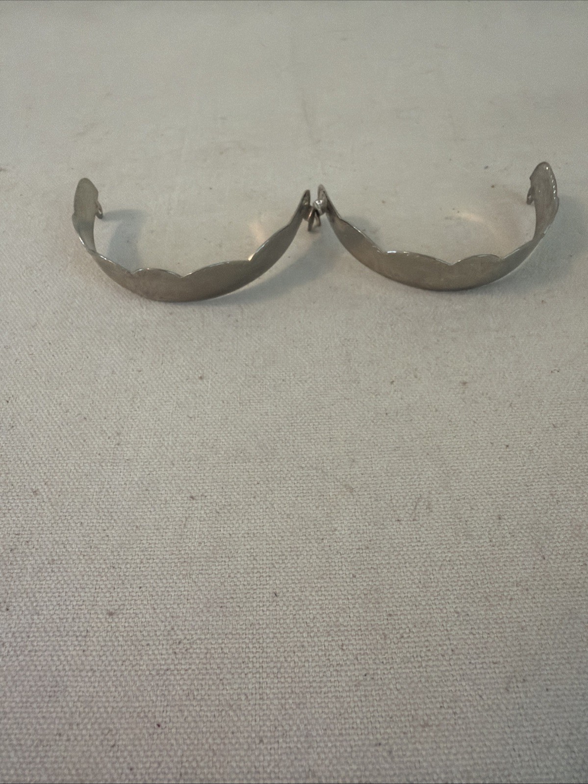 Silver Tone Scrolled Heel Cap NEW