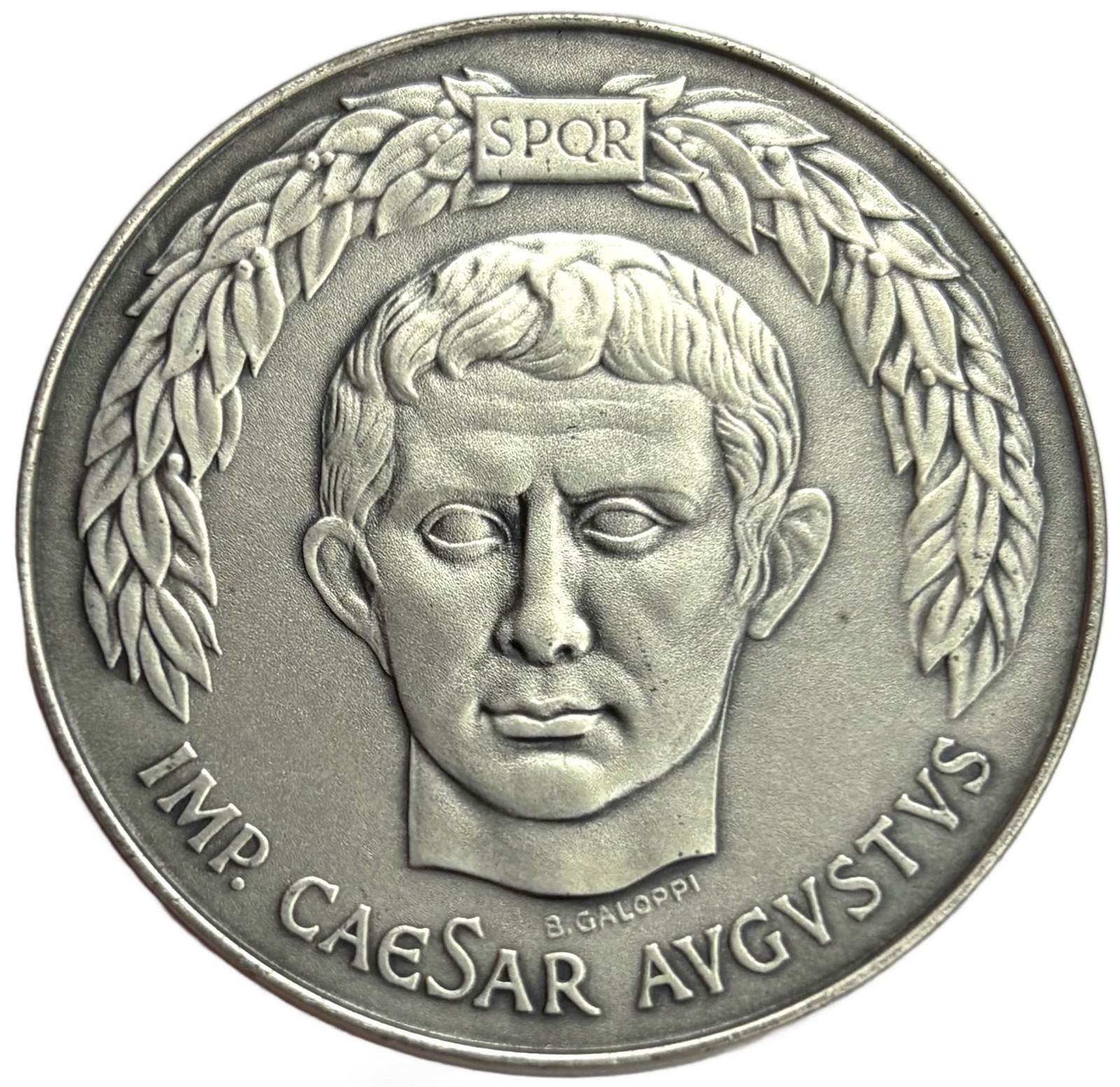 ROMAN AUGUSTUS SPQR SENATE & PEOPLE OF ROME 1.15oz SILVER MEDAL
