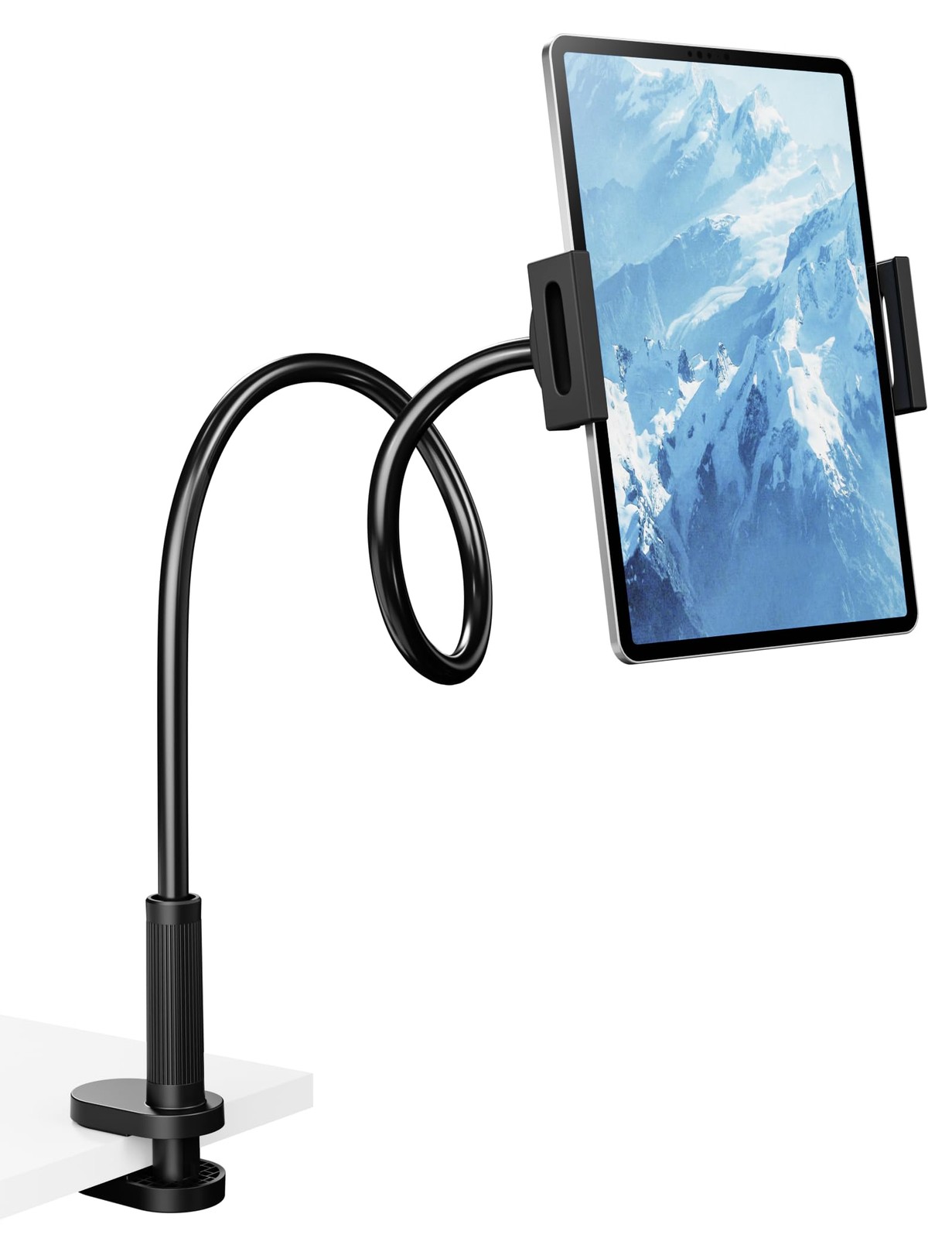 Flexible Gooseneck Holder, 360° Adjustable Mount with Sturdy Clamp for Desk/B...