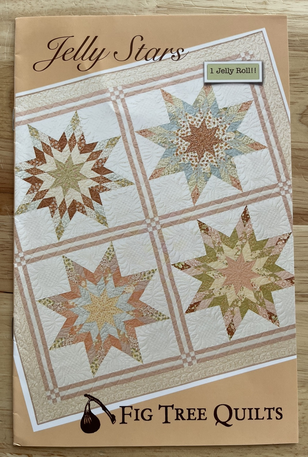 Quilt Pattern: Jelly Stars Finished Size: 74.5”x74.5” By Fig Tree & Co.