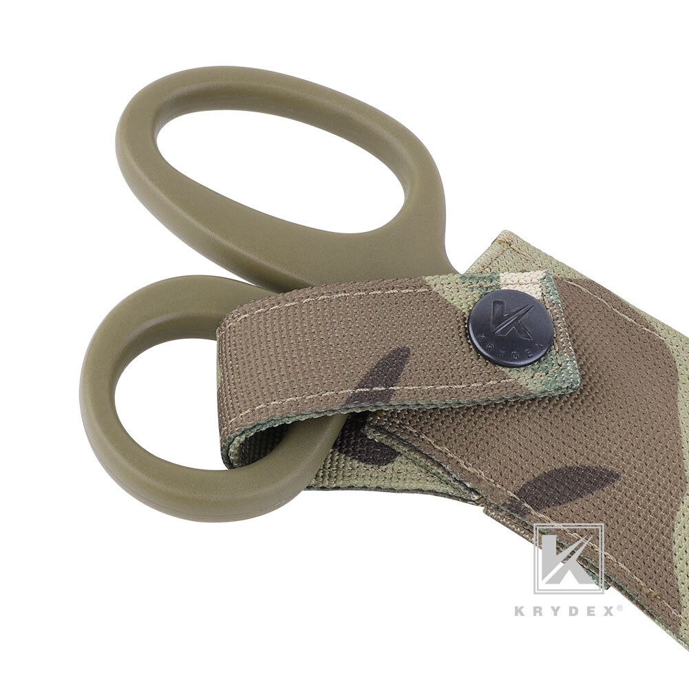 KRYDEX Medic Hand Pouch Shears Tactical Shear Pouch Scissors Sheath MOLLE Camo