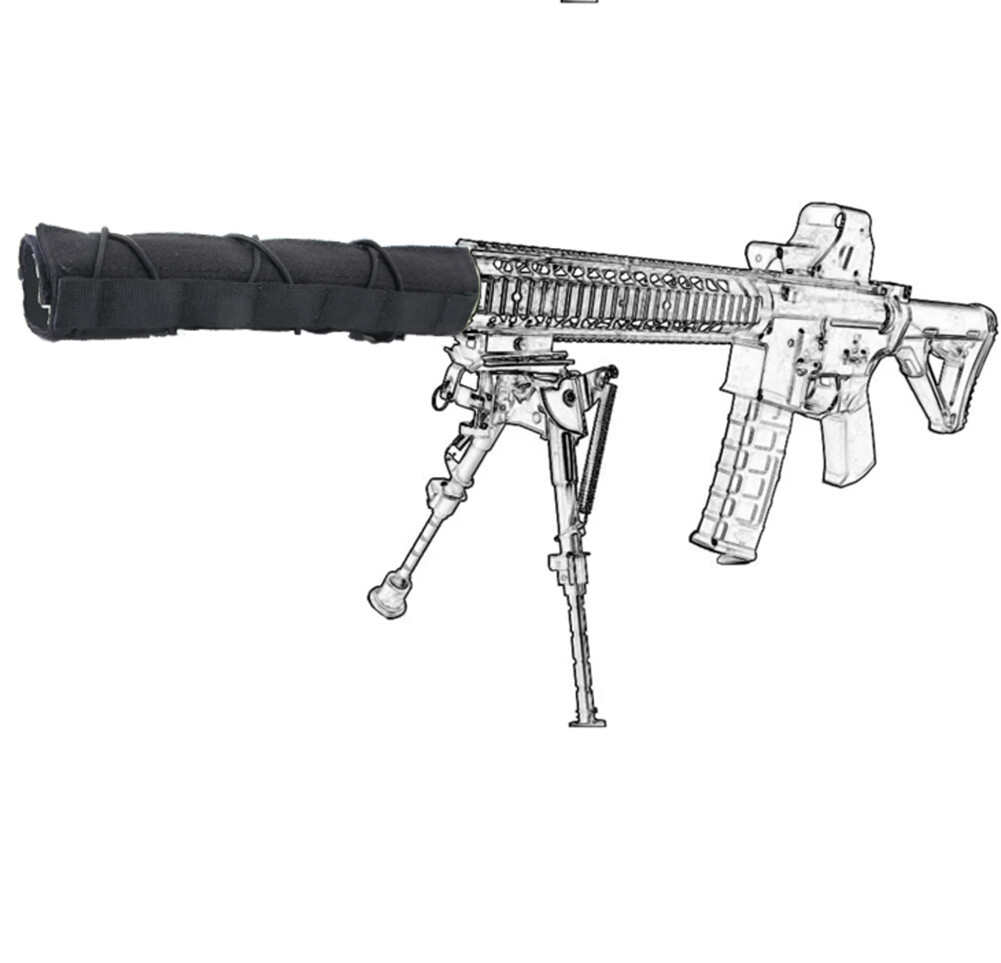 Tactical Training Barrel Cover Insulated Shooting Silencer Decorative Sleeve USA