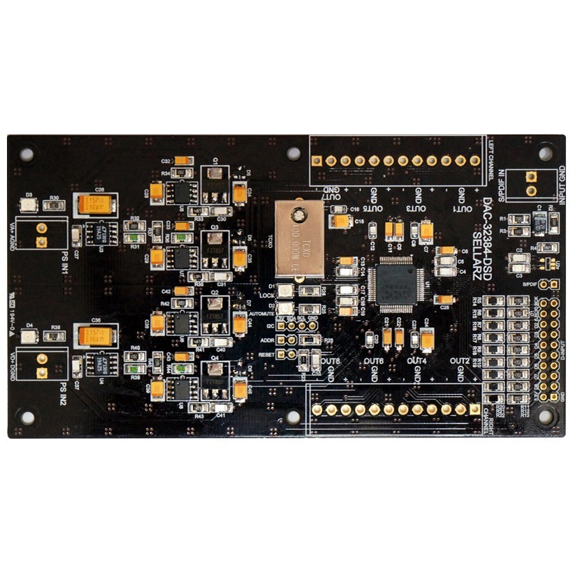 DAC-32384-DSD, 32Bit/384KHz, 1bit/5.6MHz DSD128, 8Channels DAC Based on ES9018