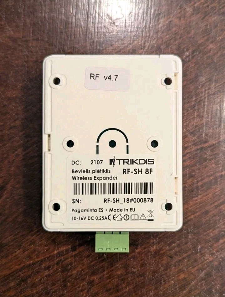 Trikdis Wireless Equipment Receiver RF-SH - New
