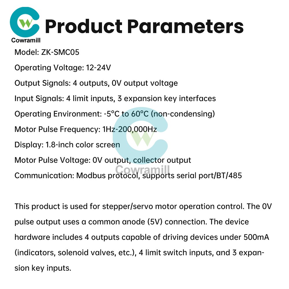 SMC05 Stepper Servo Motor Pulse Controller with Forward/Reverse Speed Control