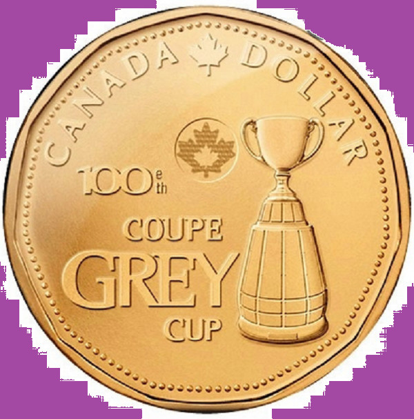 2012 Canada GREY CUP Loonie One Dollar Coin. UNC. $ CFL Commemorative Loon