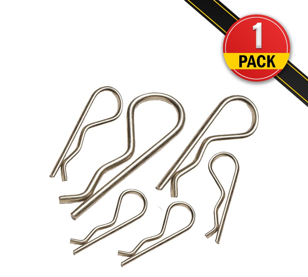 AgraLink Steel Hair Pin Clips, 5/32", Fits Pins 5/8" - 1" Pack of 5 pcs