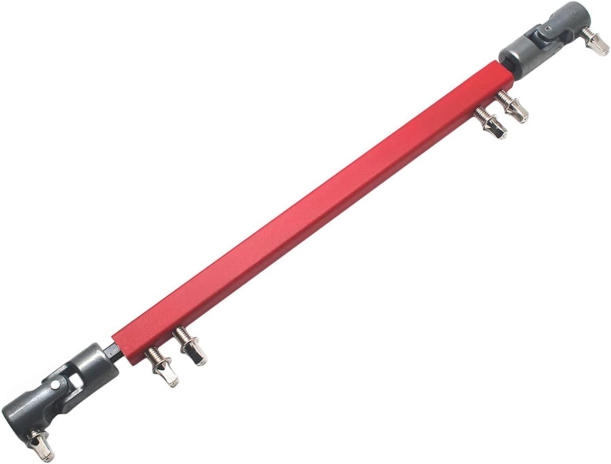 Double Kick Drum Pedal Drive Shaft Steel Bass Linkage Red
