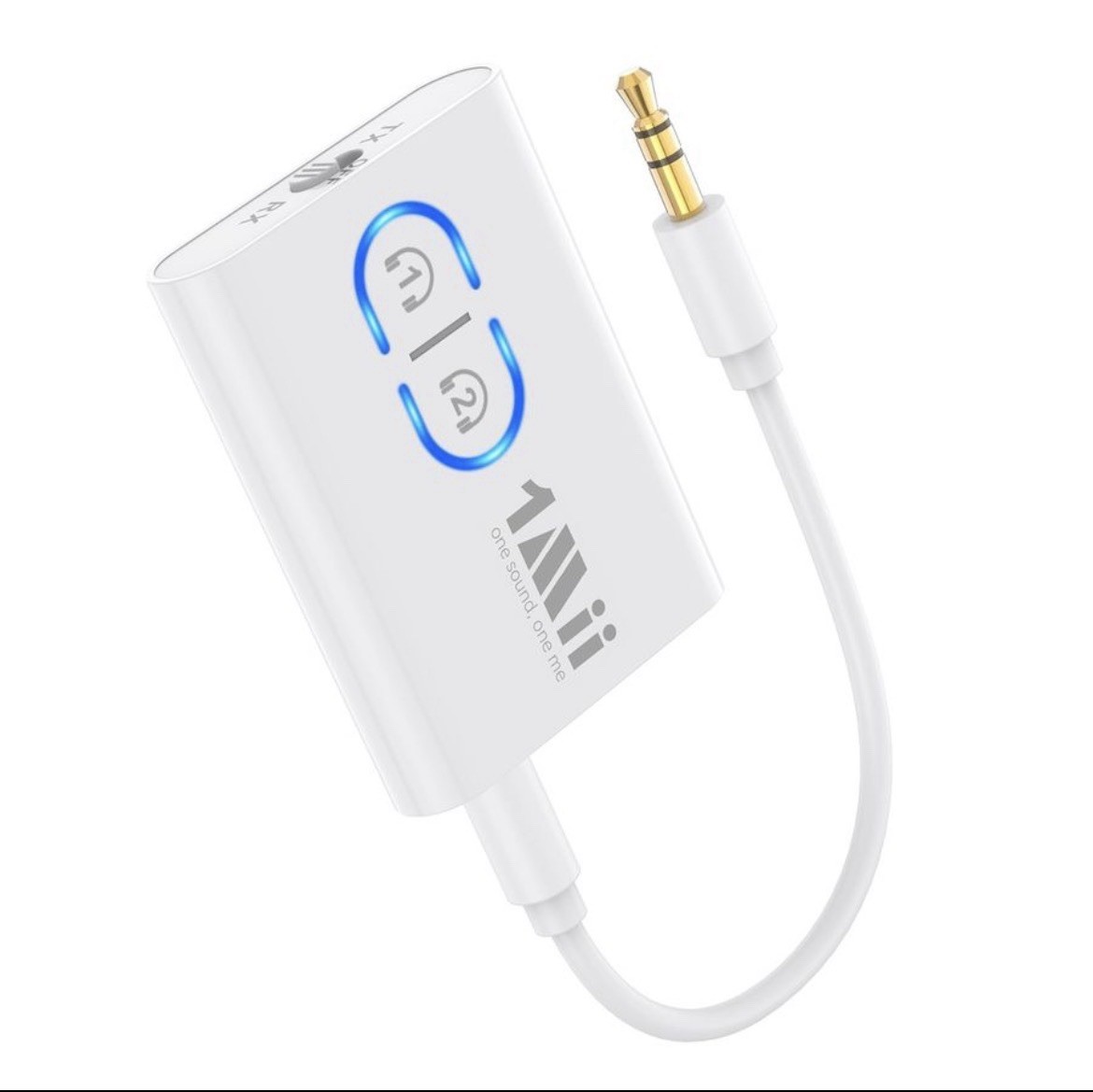 1Mii Bluetooth Transmitter Receiver for TV/Airplane to Headphones, Bluetooth 5.3