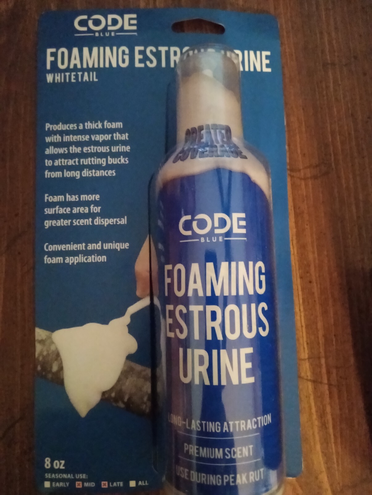 1 Code Blue Foaming Doe Estrous + 1 D/Code Stealth Dust By Code Blue