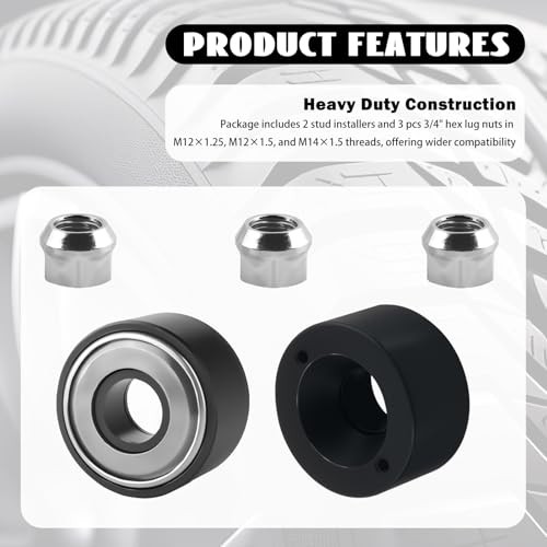 2PCS Wheel Stud Installer Tool OEM#22800,Heavy Duty Wheel Stud Removal Tool