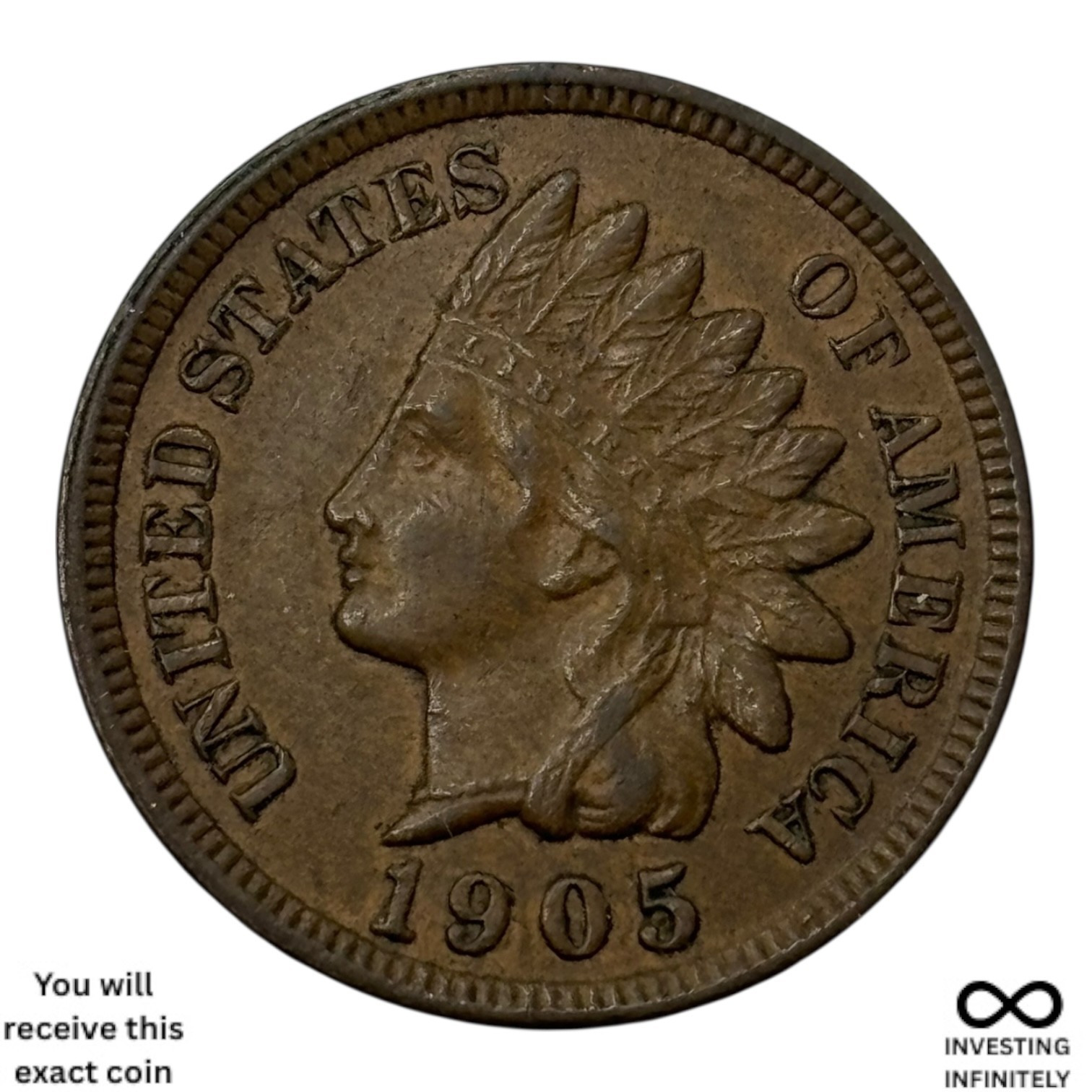 1905 Indian Head Cent X-1325