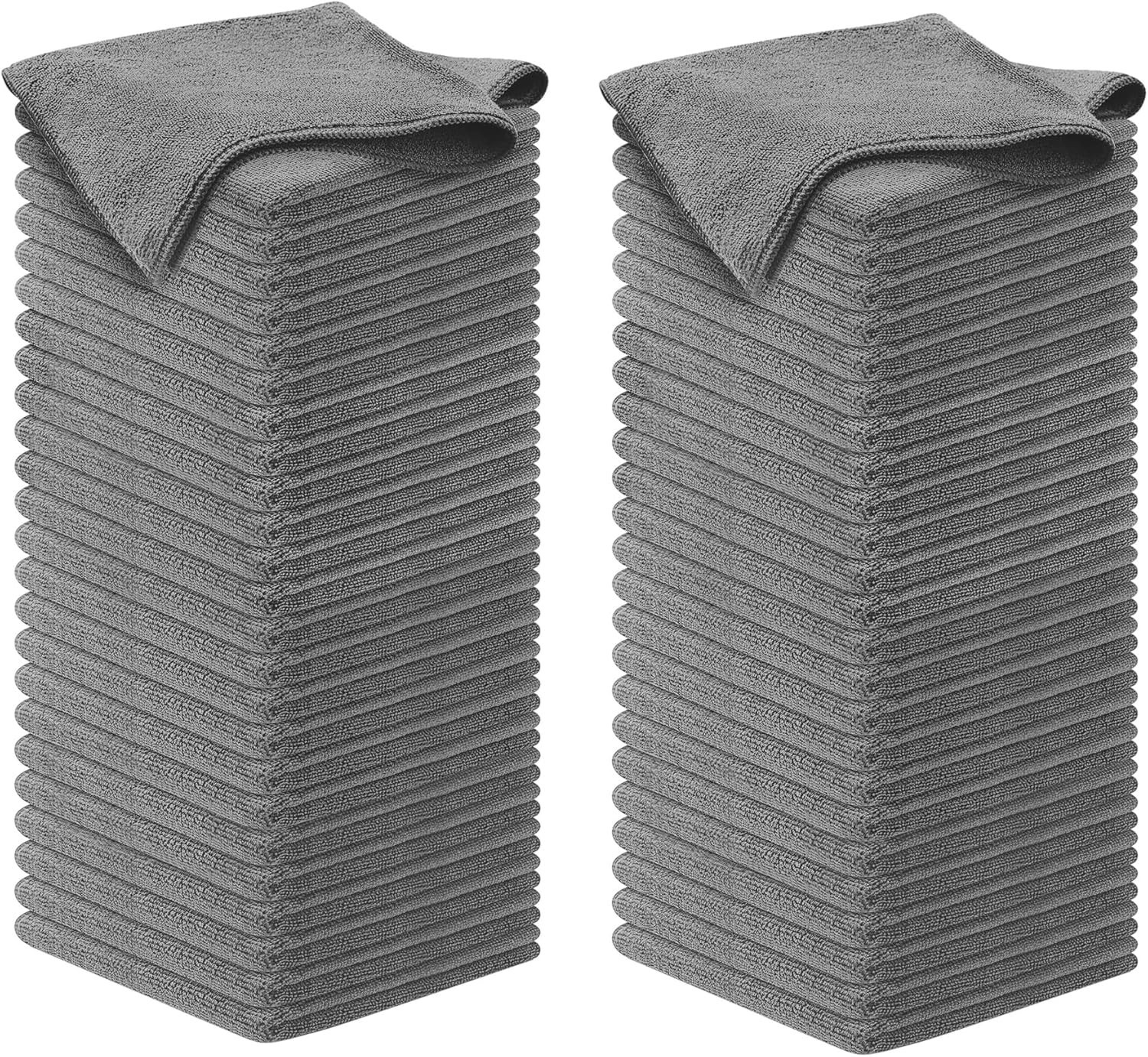 Rapid Dry Microfiber Cleaning Cloths 12.5"x12.5" - 100 Pcs
