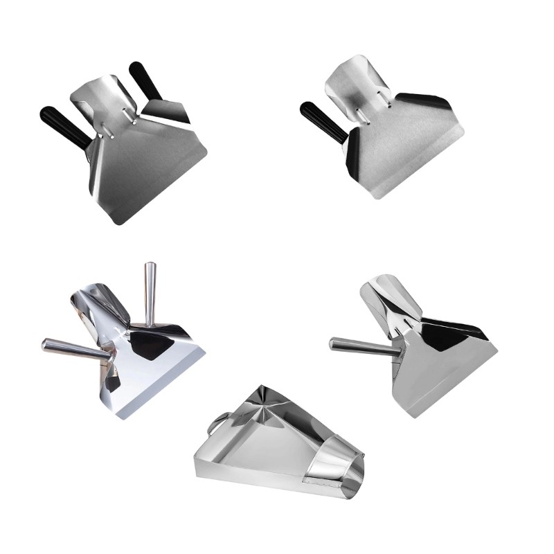 Efficient Serving Spoon Steel Quick Filling Tool for Bagger Snacks Scoops Tool