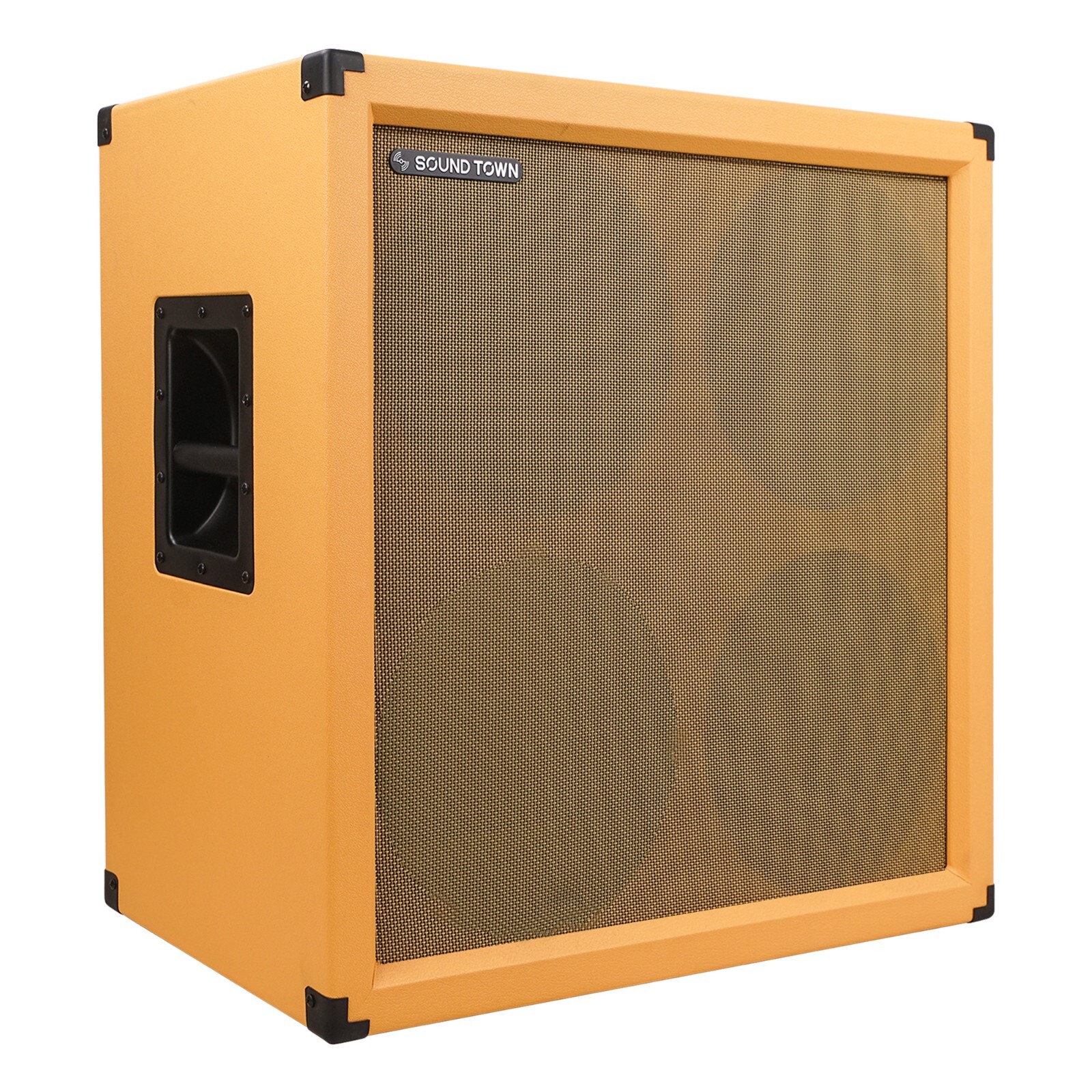 Sound Town 4 x 12" 260W Guitar Speaker Cabinet, Birch Plywood, Orange (GUC412OR)