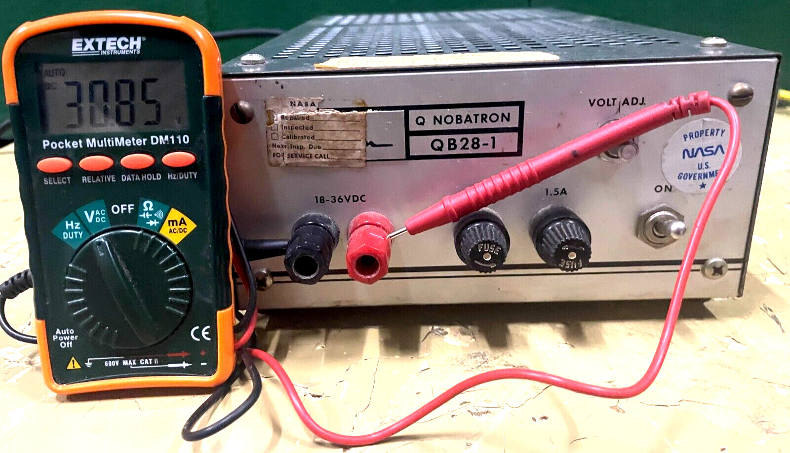 Sorensen Q Nobatron QB28-1 DC Power Supply, Tested/Working