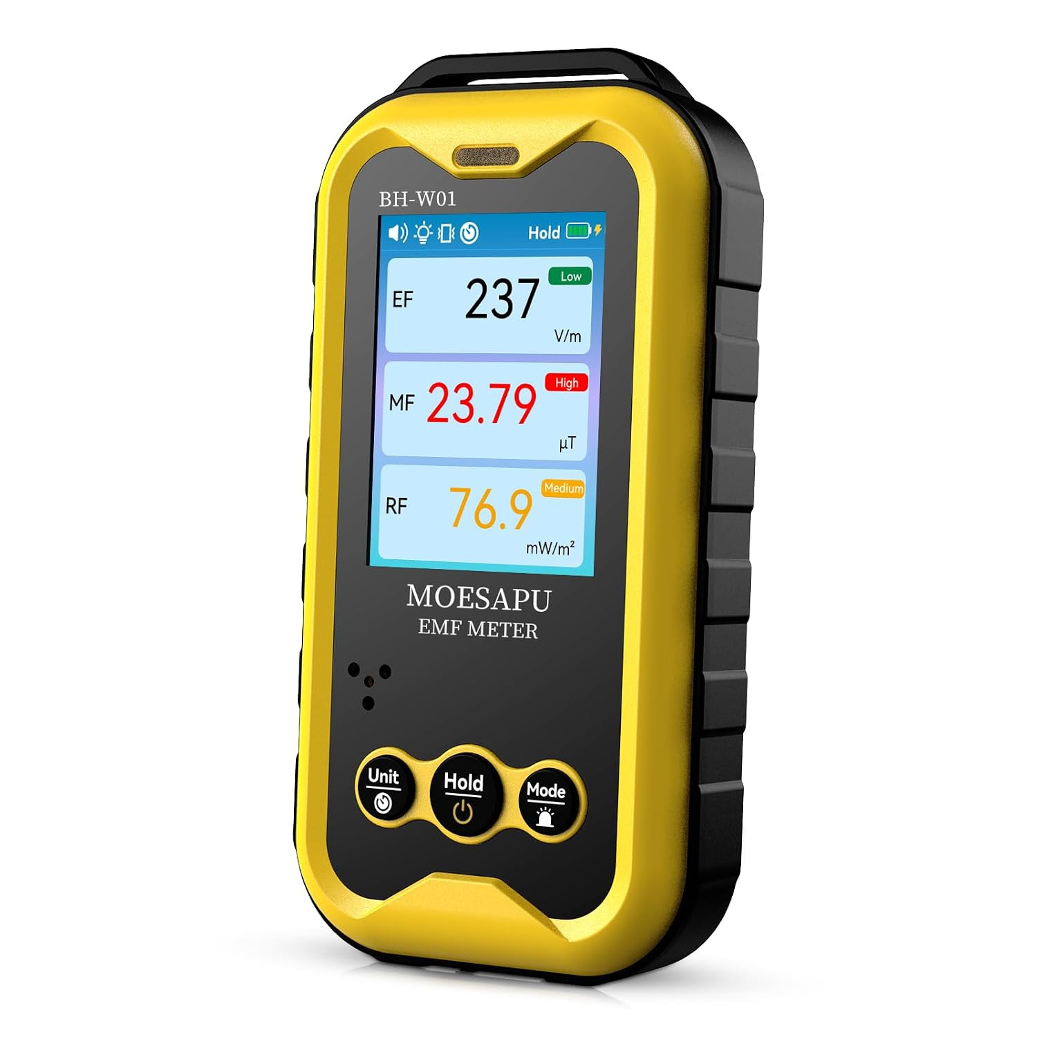 3-in-1 EMF Meter - Portable Radiation Detector for Ghost Hunting & RF Fields