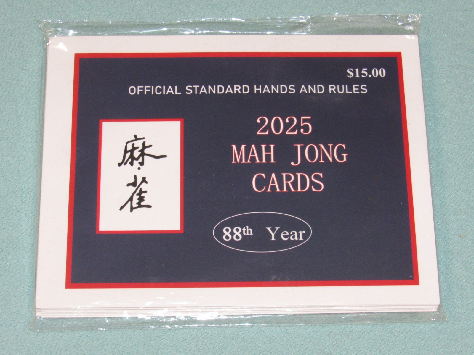 2025 National MAH JONG League CARDS Official Standard Rules Lot of (4) **NEW!**