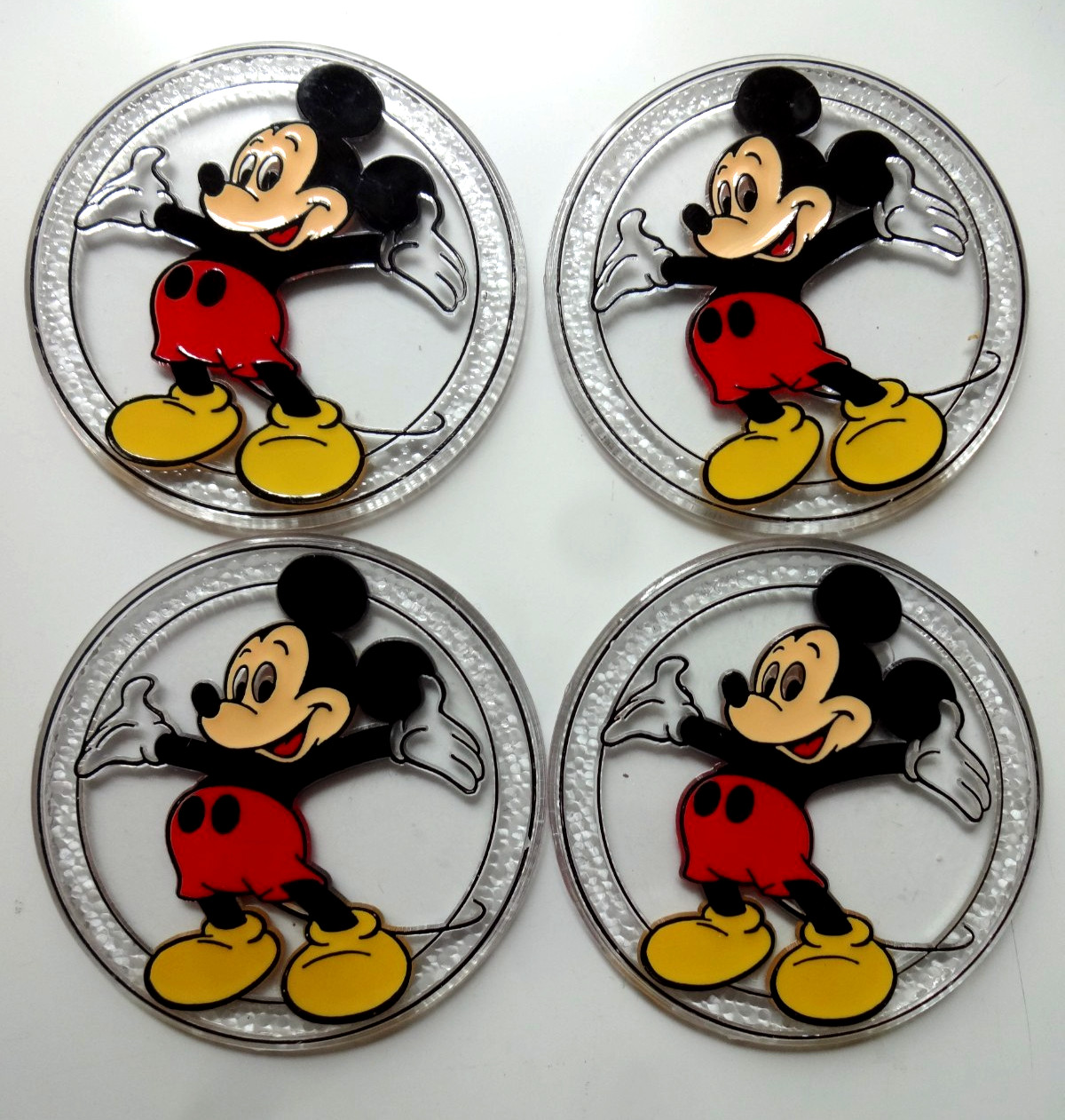MICKEY MOUSE - COASTER SET - 4 x Walt Disney Coasters