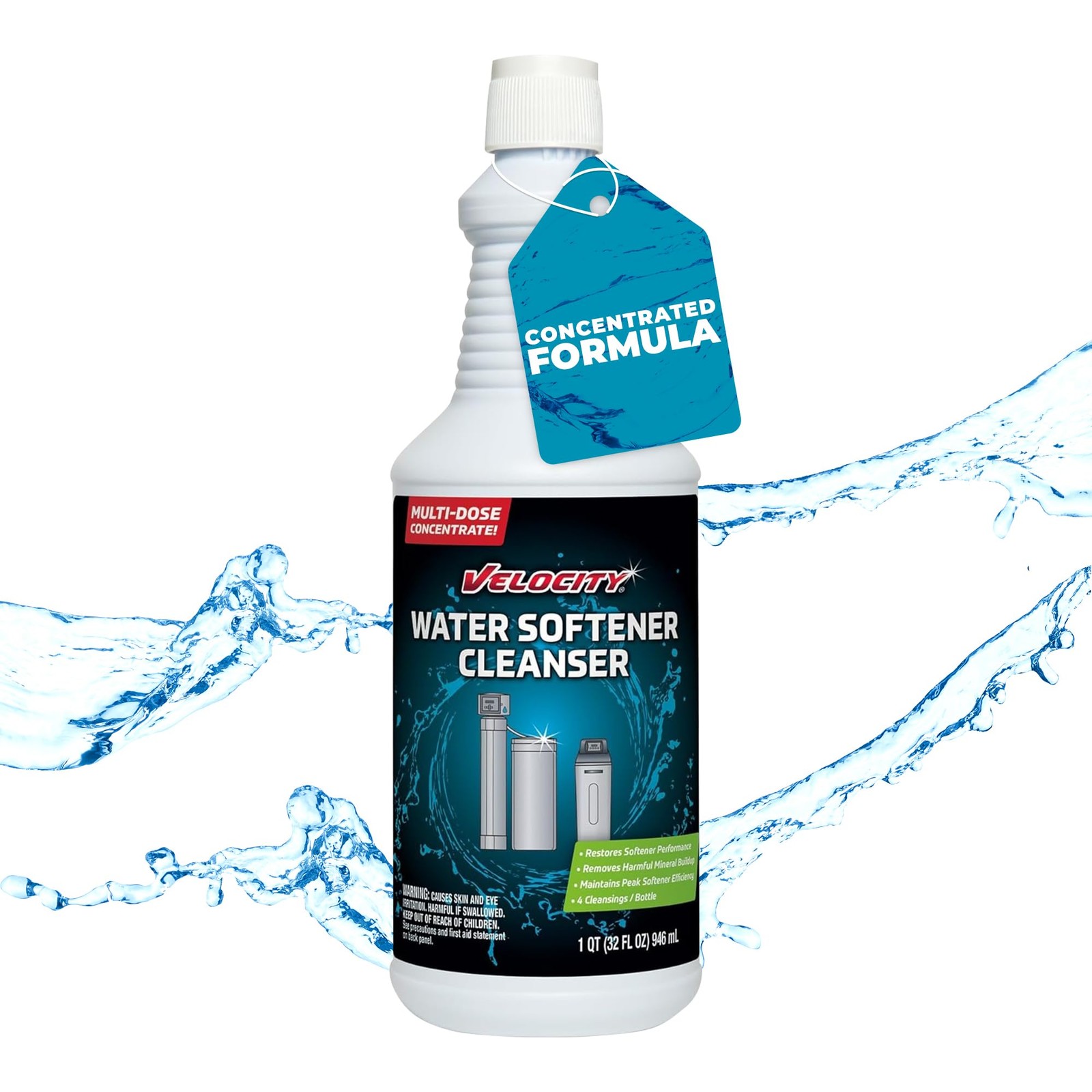 Water Softener Cleaner Solution 4 Uses Restores Efficiency Removes Contaminants