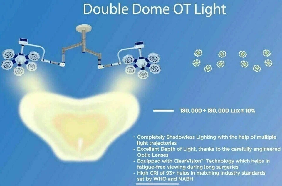 Advanced Surgical And Examination OR LED Light Operating Room Double Dome Light