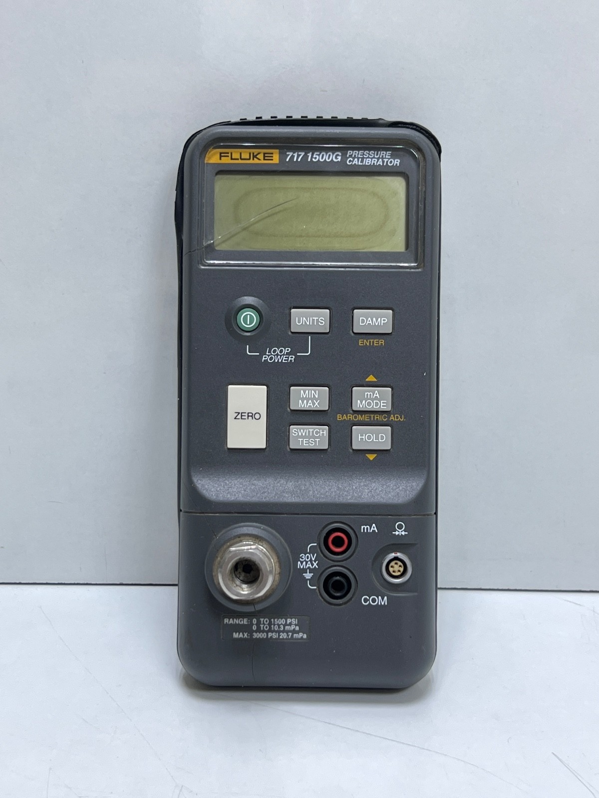 Fluke 717 1500G Pressure Calibrator (For Parts)