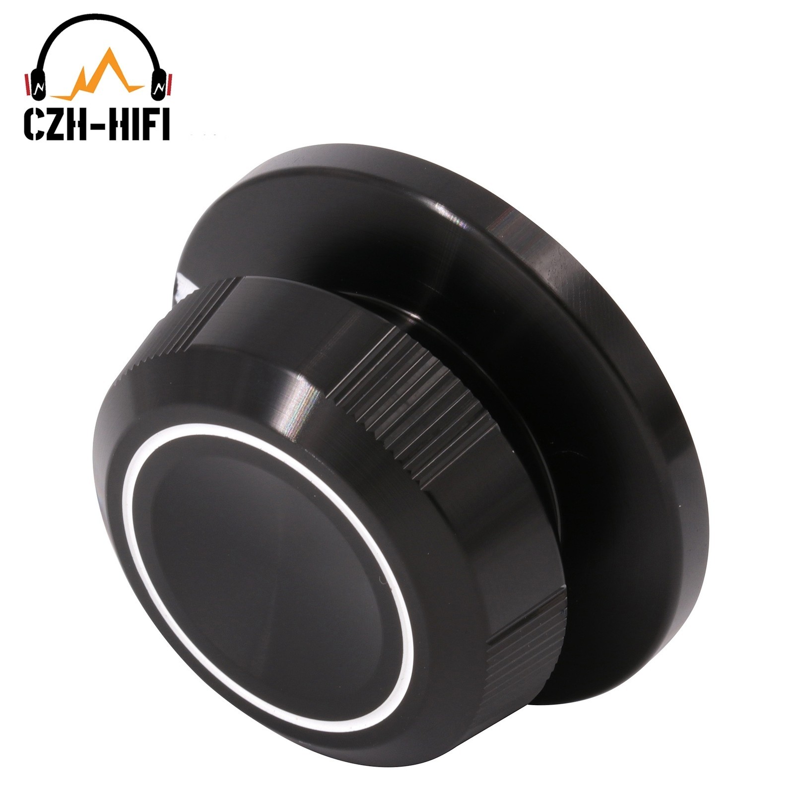1PC 48x23mm Solid Aluminum Potentiometer Knob for Amplifier DAC CD Volume DIY