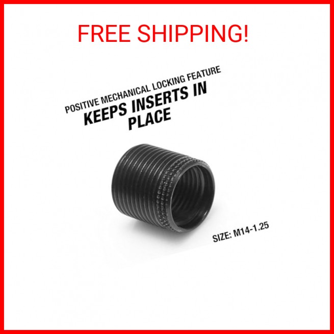 OEMTOOLS 25648 Fix-A-Thread Spark Plug Saver Inserts, Metric, M14 - 1.25, Socket