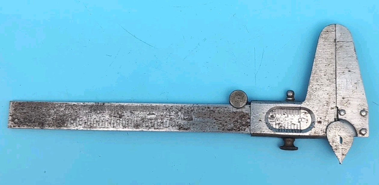 Vintage General Tools Slide Caliper No. 621 Outside Inside and Depth USA