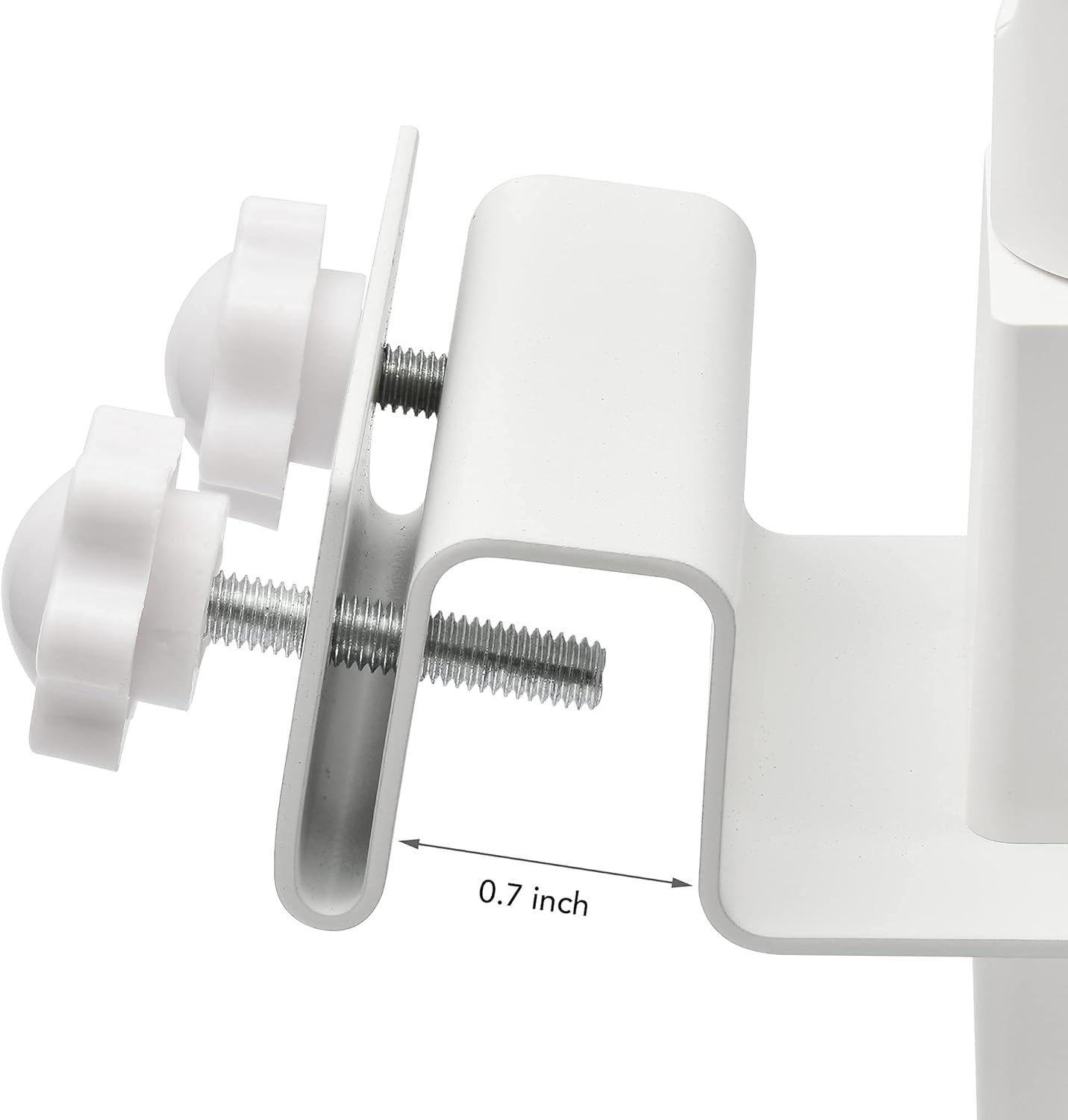 2-In-1 Gutter Mount for R-Ing Solar Panels and Cameras, White
