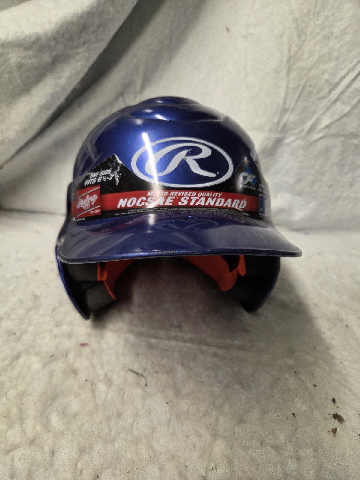 Rawlings Coolflo NOCSAE Molded Batting Helmet, Blue, One Size  (6 1/2 - 7 1/2)