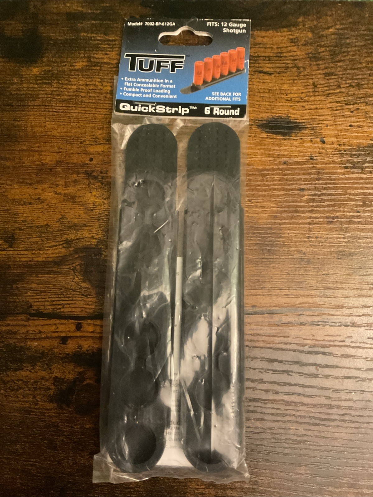 Tuff Products Speed / Quick Strip - 12 gauge 12GA - 6 rd - 2 Pack - BLACK - NEW!