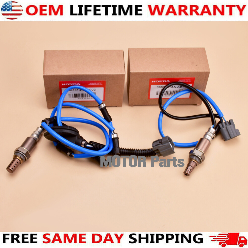 Genuine OEM 2PCS Upstream & Downstream Oxygen Sensor O2 for 2003-07 Accord 2.4L