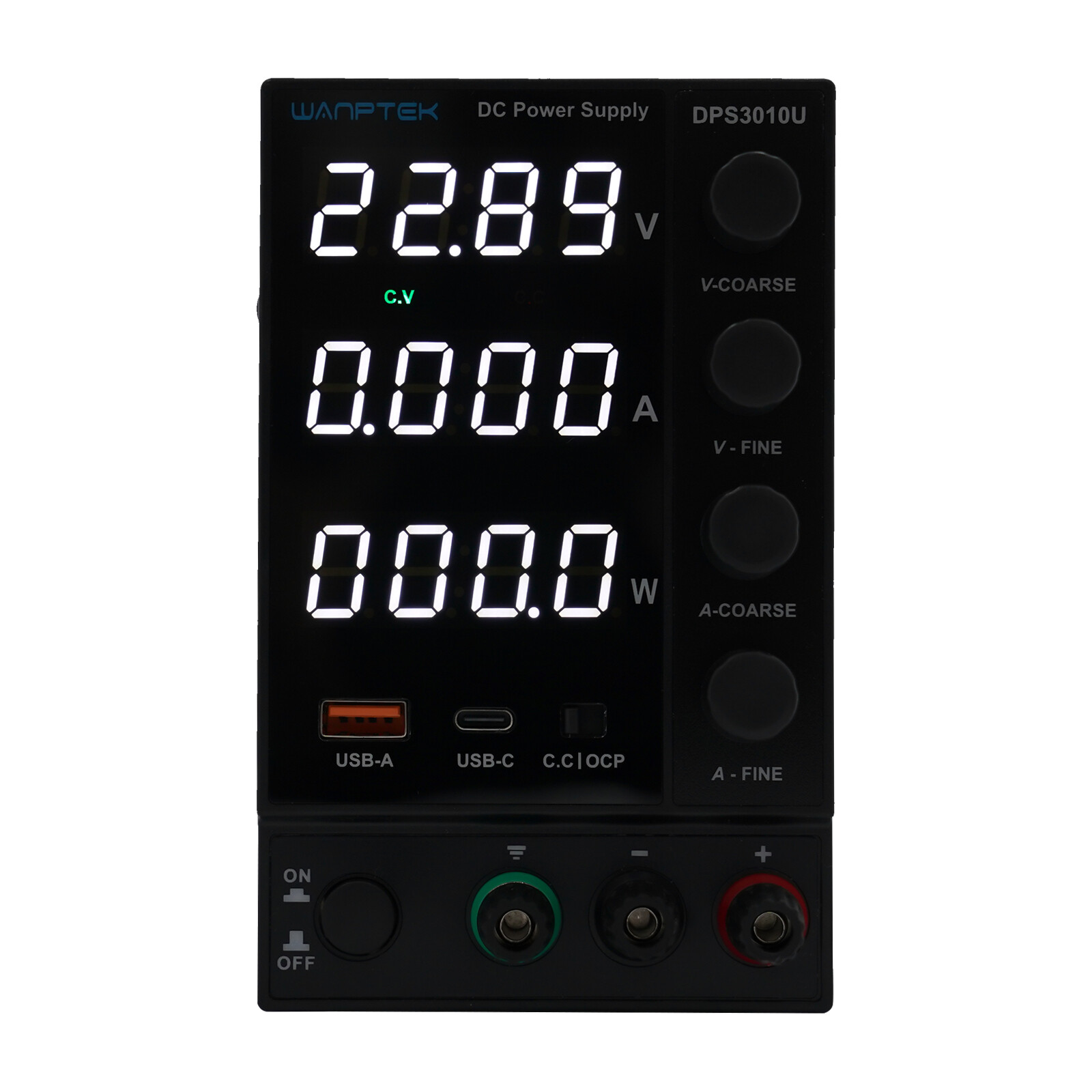 DC 0-30V 0-10A Power Supply Lab Variable Adjustable Regulated Bench Switching