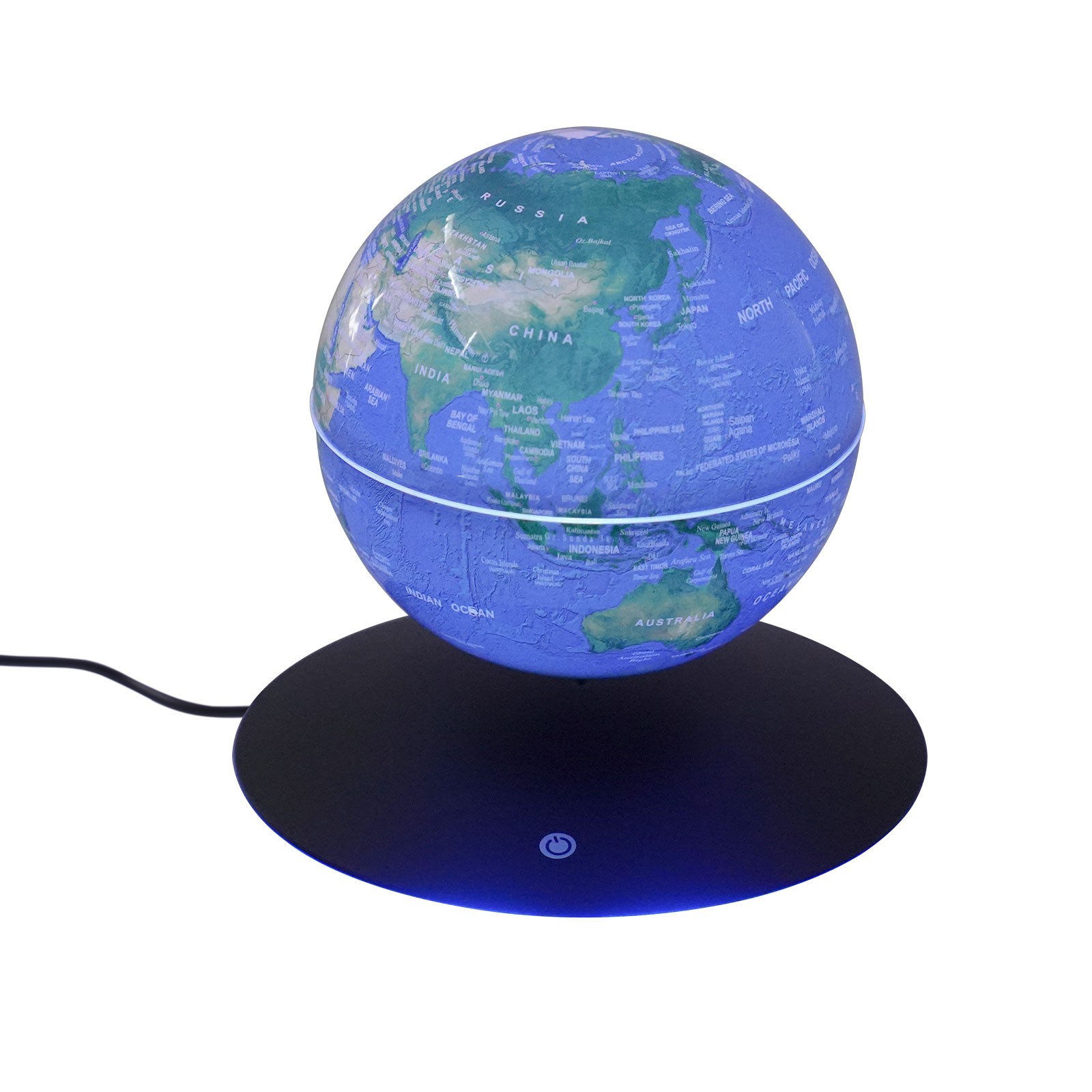 6in Magnetic Levitating Globe with LED Gradient Light Floating Earth Desk Decor