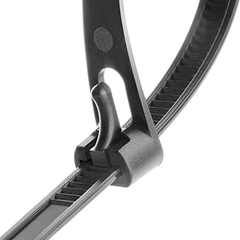 Reusable Zip Ties, 100 Pcs Assorted Fastening Cable Zip Ties 6" 8" 10" 12" Four