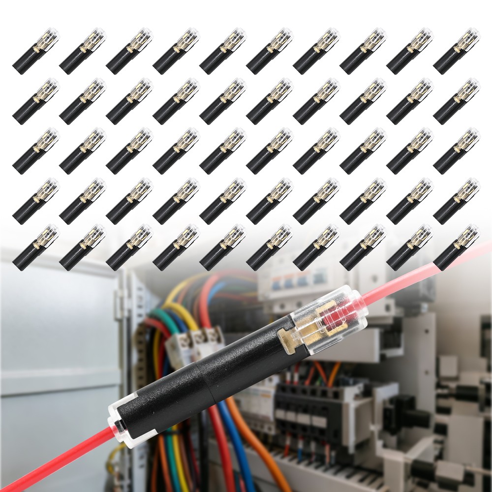 90 PCS Plug-In Quick Wire Connectors, Reusable Clamp Terminal Blocks for Cables