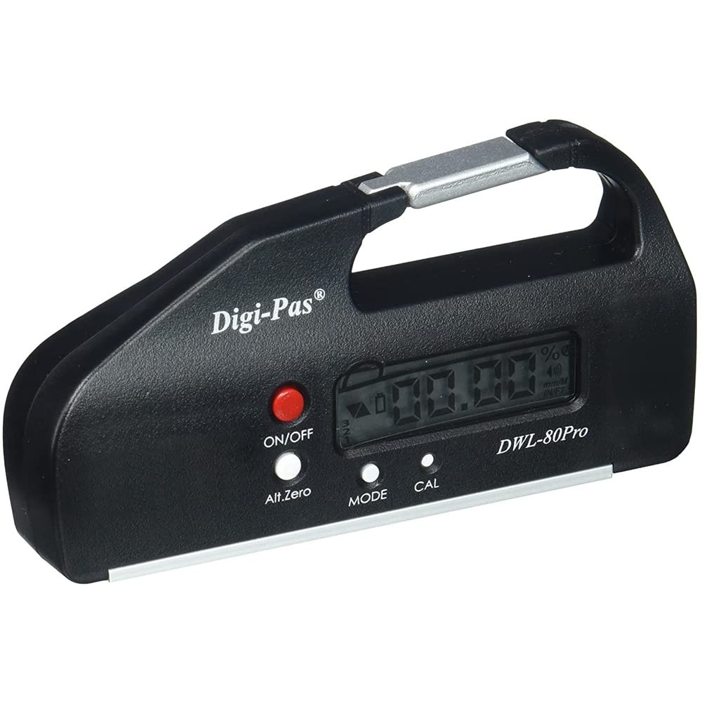 DigiPas DWL80PRO Pocket Size Digital Level, Electronic Angle Gauge, Protracto...