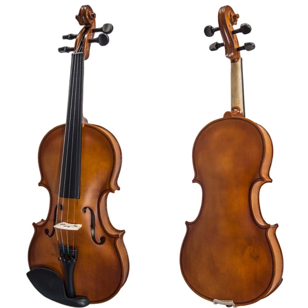 New 4/4 Full Size Student Beginner Violin w Case, Rosin + Digital Tuner