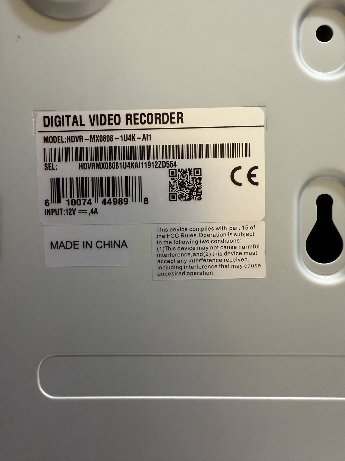 IC Realtime HDVR-MX0808-1U4K-AI1 Seagate 4TB