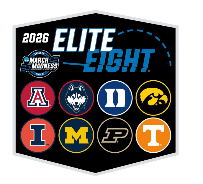 2026 Men's Elite 8 Lapel Pin Duke Iowa Illinois Michigan Arizona