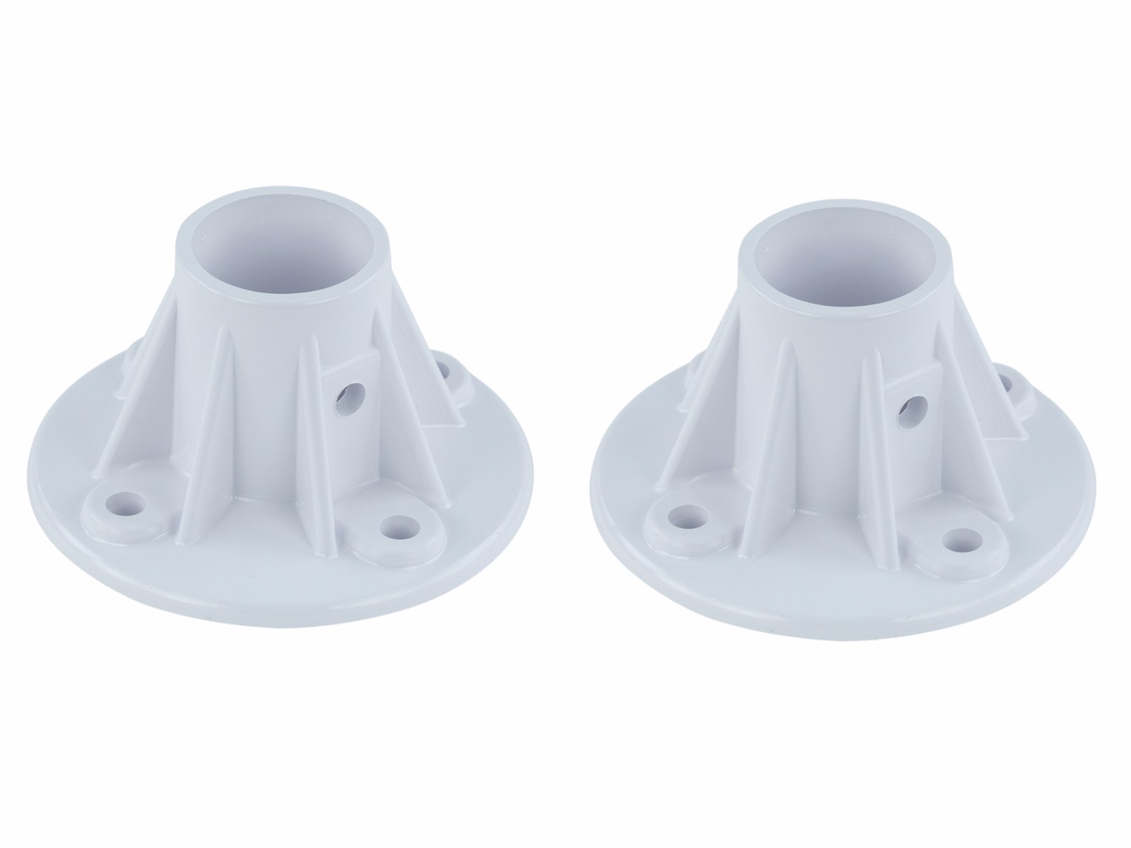 2 Pack - Plastic Slide Deck Flanges For Swimming Pools