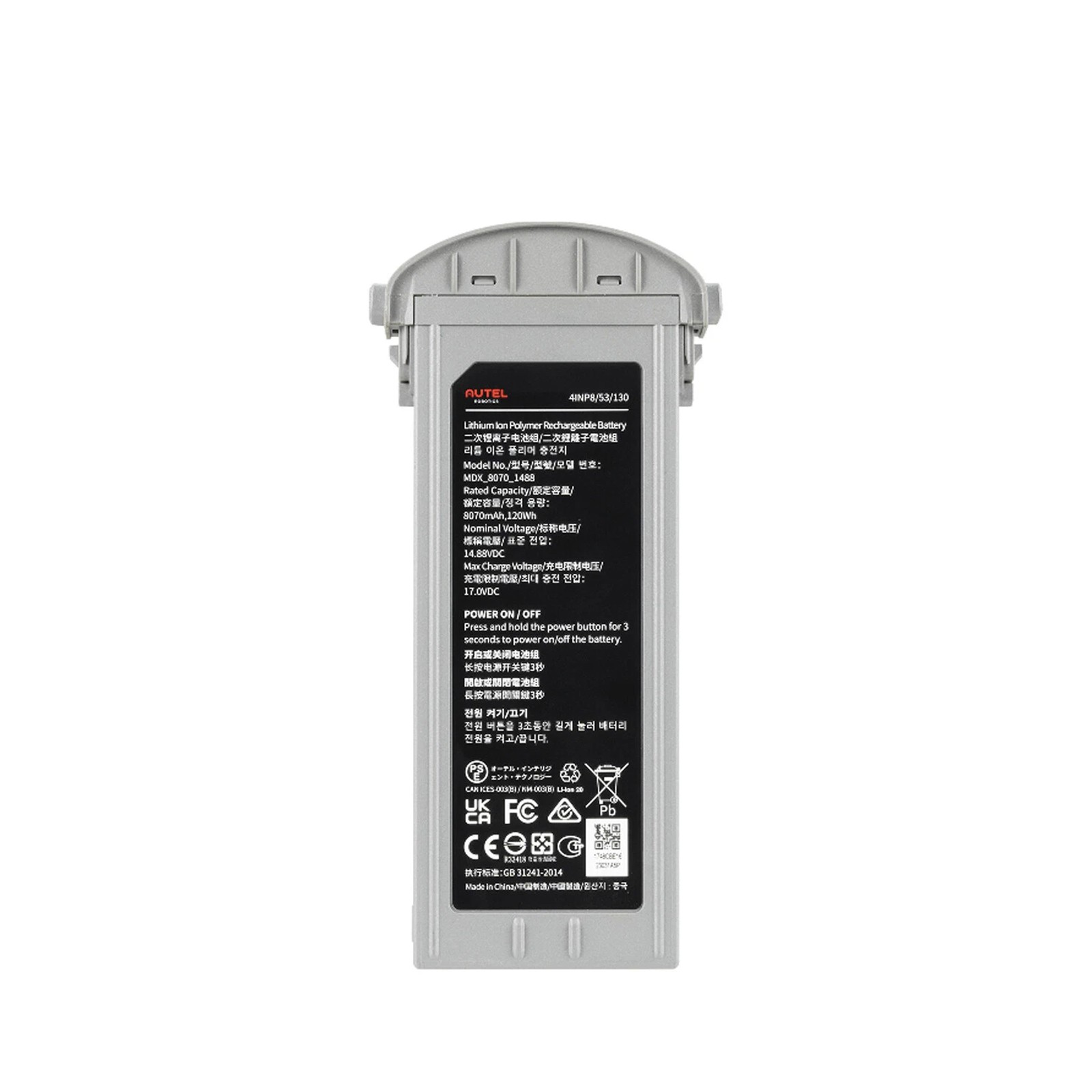 Autel Evo Max 4t/4n Battery Intelligent Flight Battery 8070mah