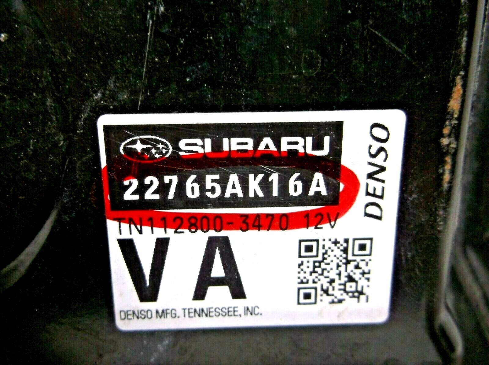 15-16 SUBARU LEGACY 2.5L /CVT / /ENGINE CONTROL/COMPUTER/ECU.PCM.OEM