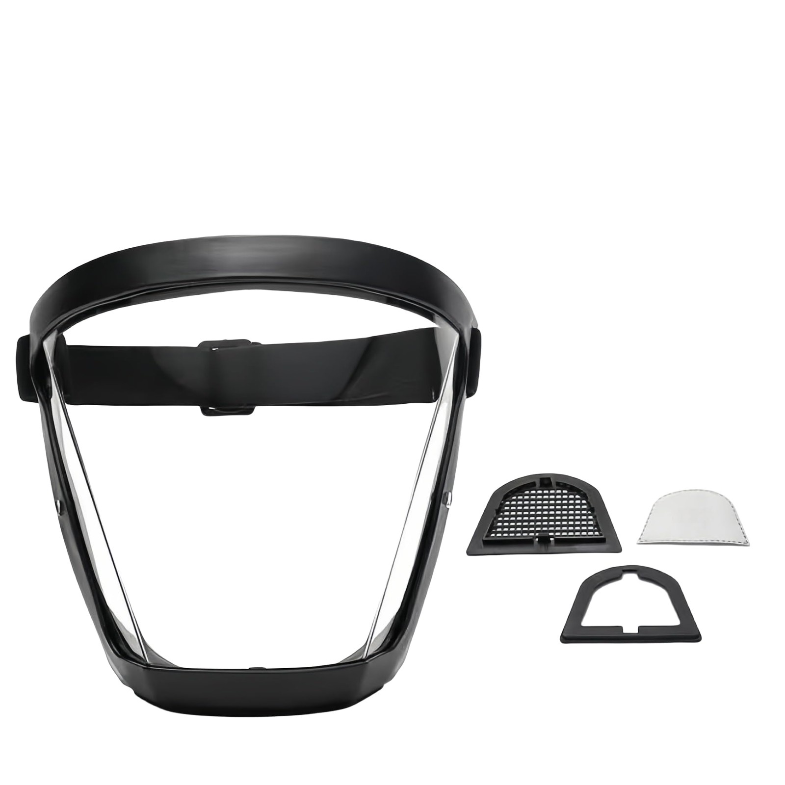 Anti-Fog Full Face Shield for Grinding & Cutting, Reusable Safety Mask with Adju